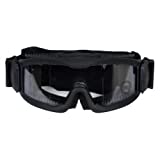  Lancer Tactical Ca-221B Clear Lens Vented Safety Airsoft Goggles, Black