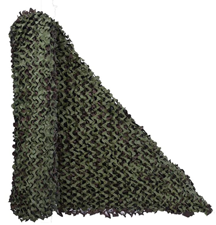 LOOGU Military Camo Netting, Fire Retardant Hunting Blind Material for Deer Tree Stand Sunshade Party Decorations 5 Feet Width 8 Different Size