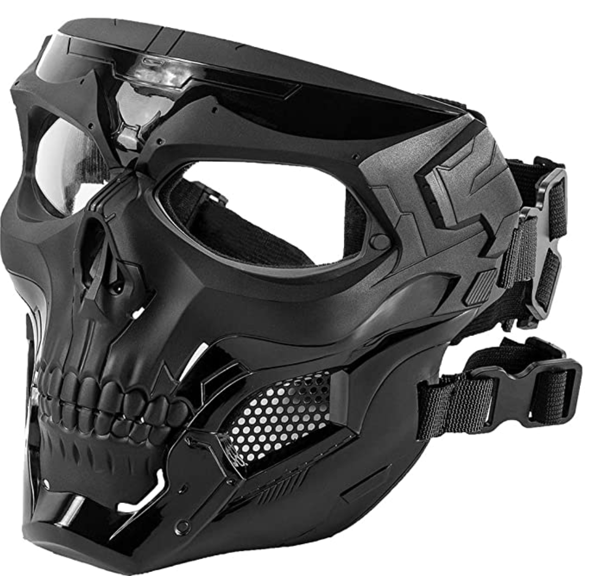 Black Orca Skull Full-Face Mask 